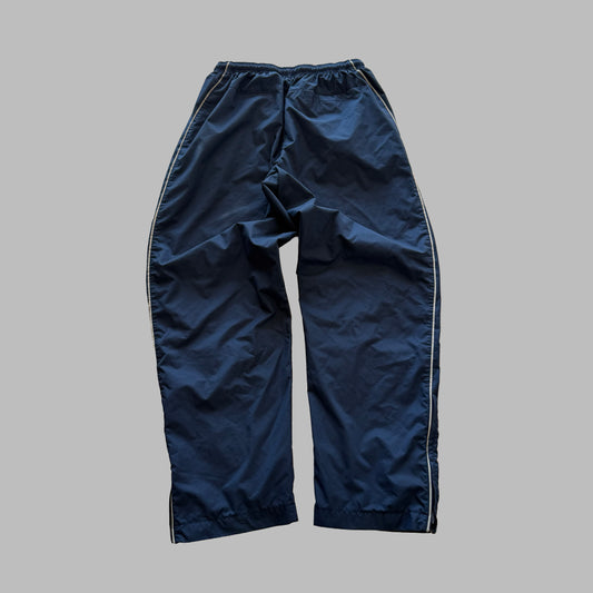 Y2K Nike Striped Wide Leg Track Pants - M