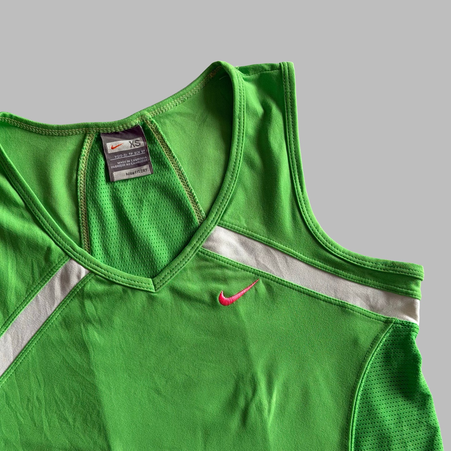 Y2K Nike Mesh Panelled Activewear Top - S/M