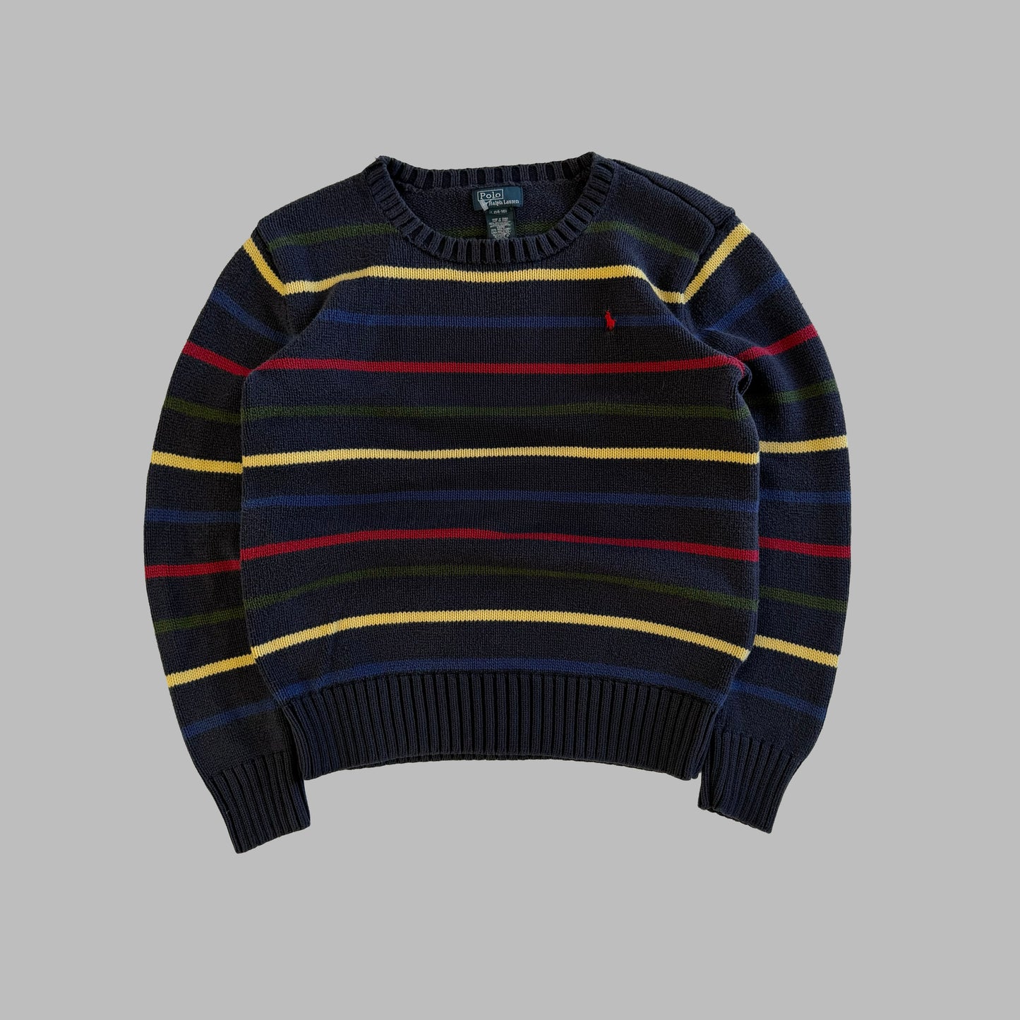 90s Polo Ralph Lauren Striped Heavy Knit - S