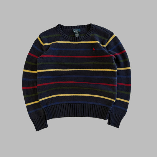 90s Polo Ralph Lauren Striped Heavy Knit - S