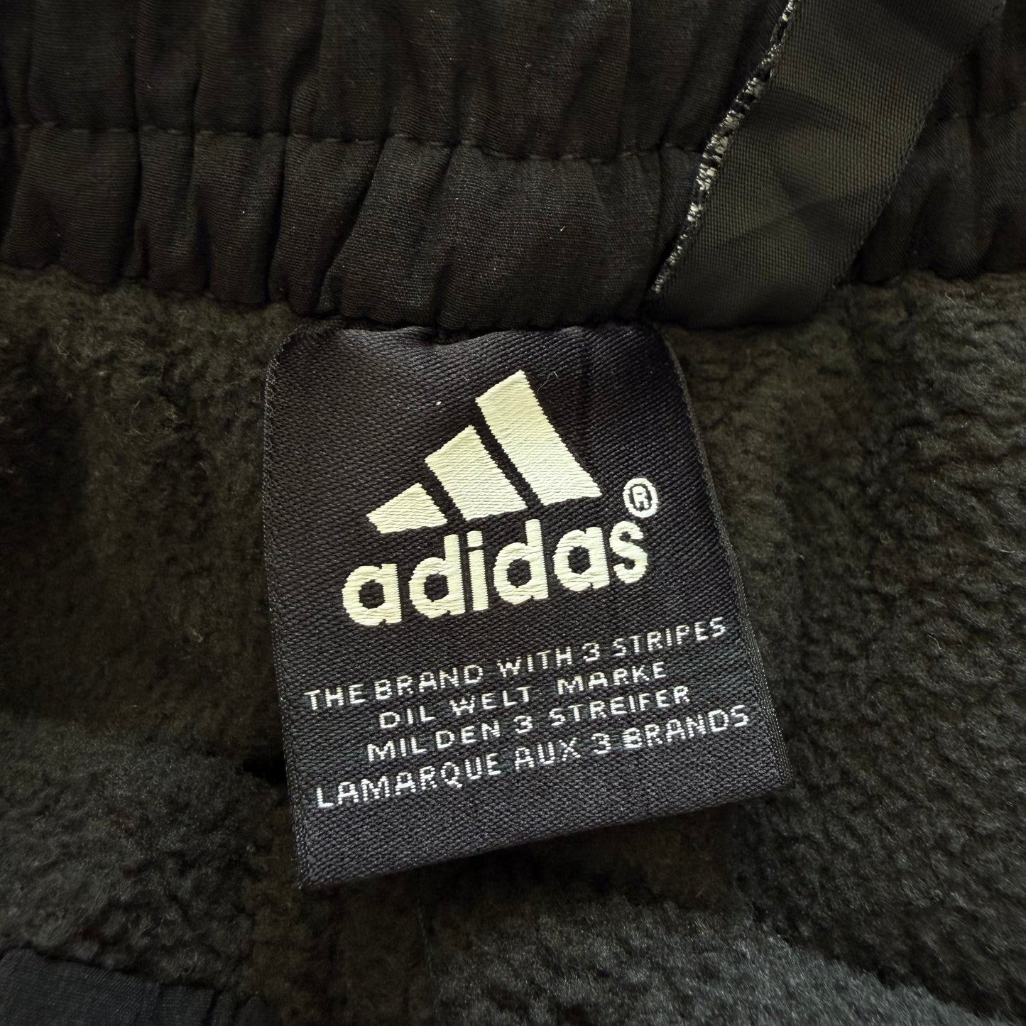 Y2K Adidas Heavyweight Wide Leg Track Pants - S
