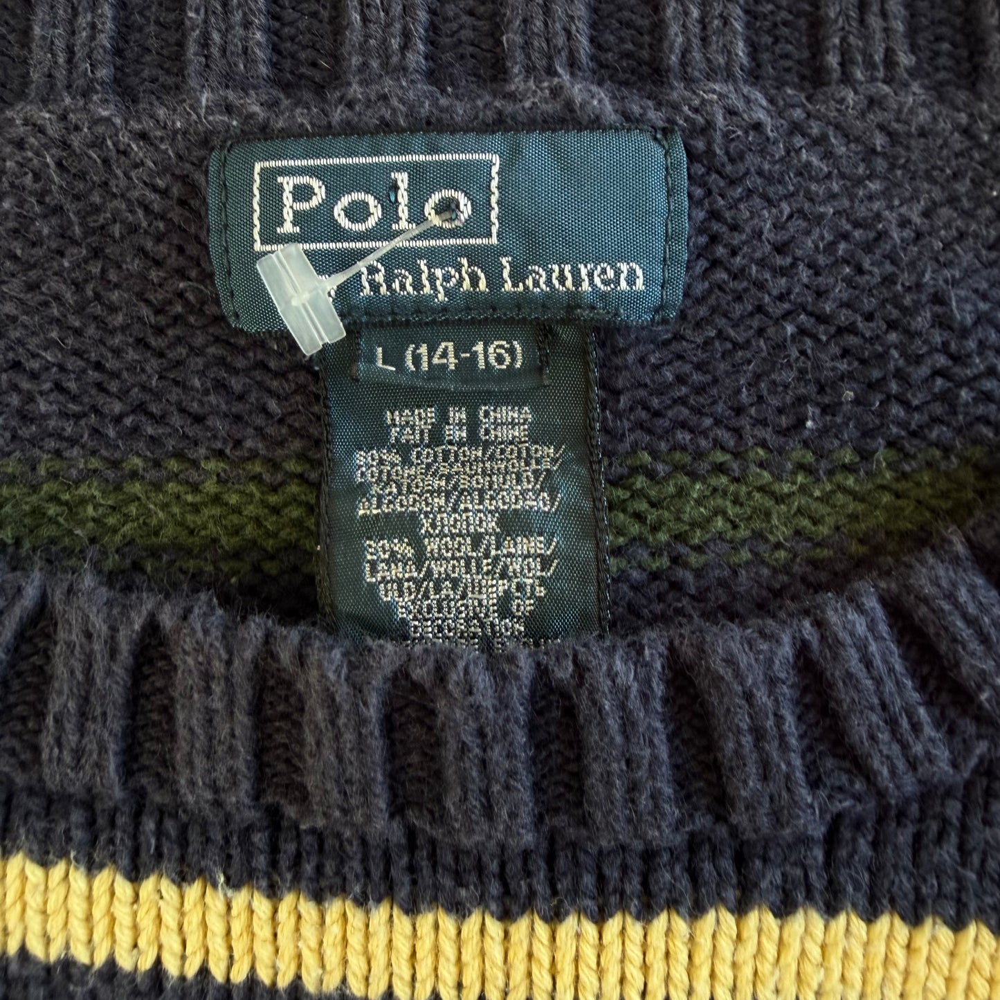 90s Polo Ralph Lauren Striped Heavy Knit - S