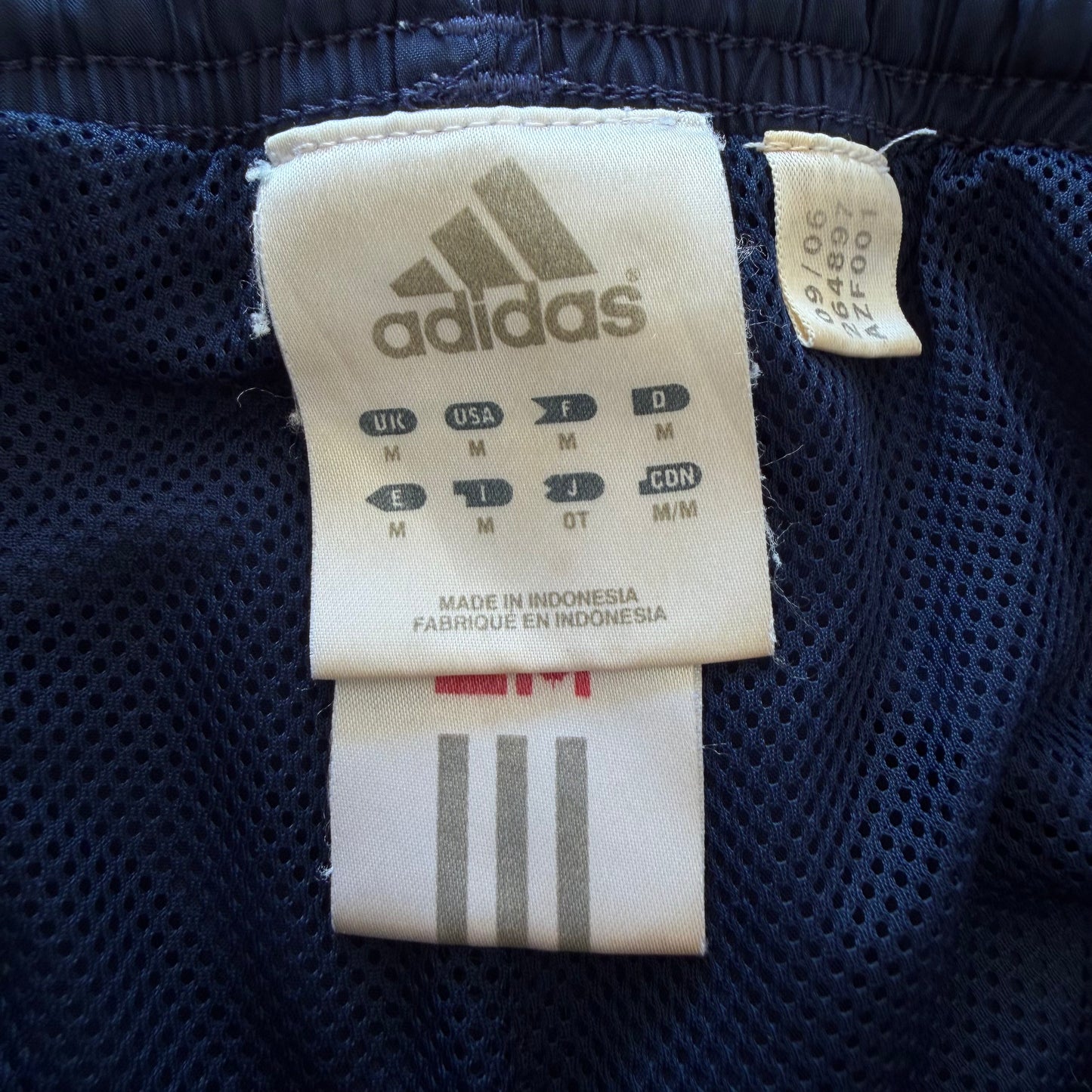 Y2K Adidas Three Stripe Wide Leg Track Pants - S