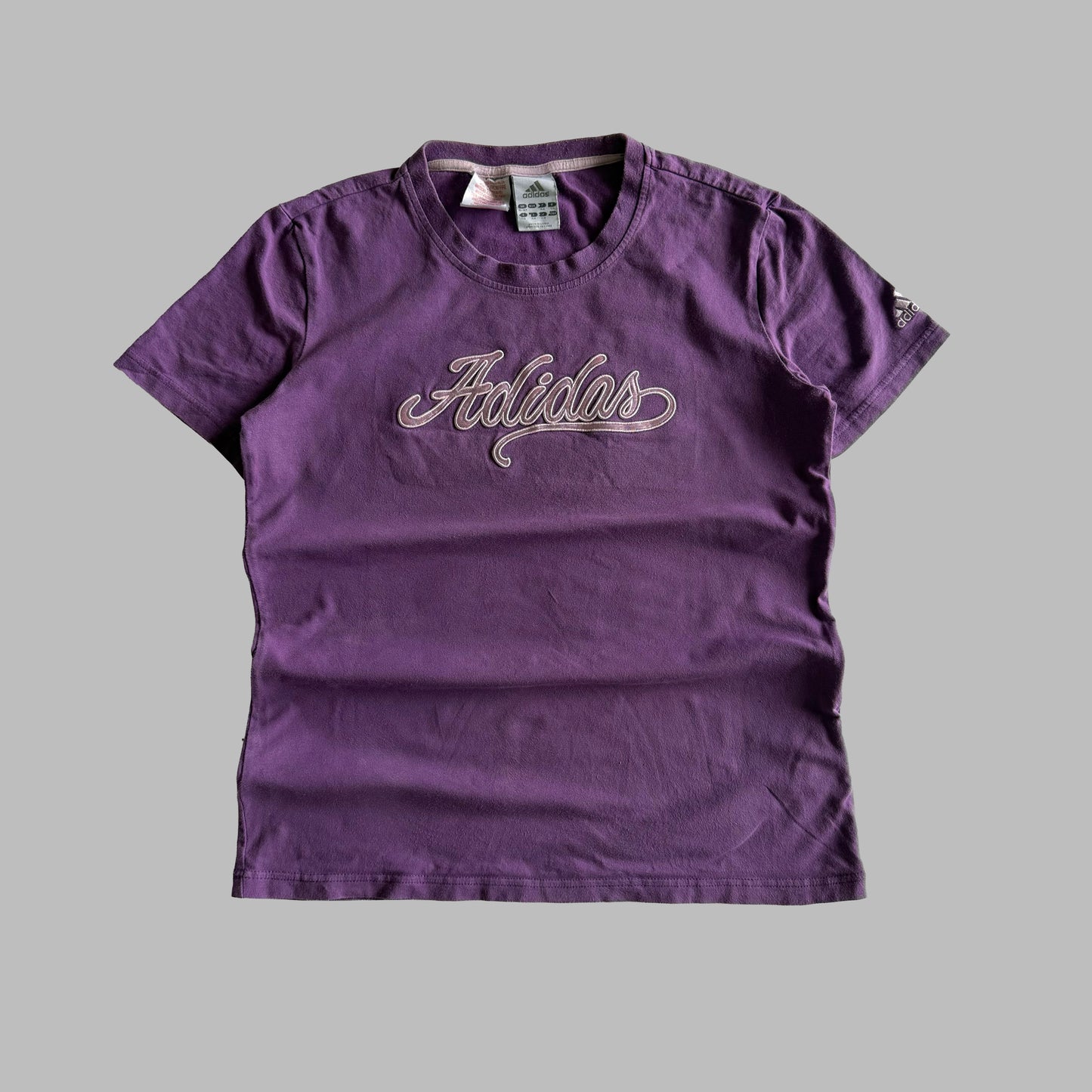 Y2K Adidas Spell Out Top - M