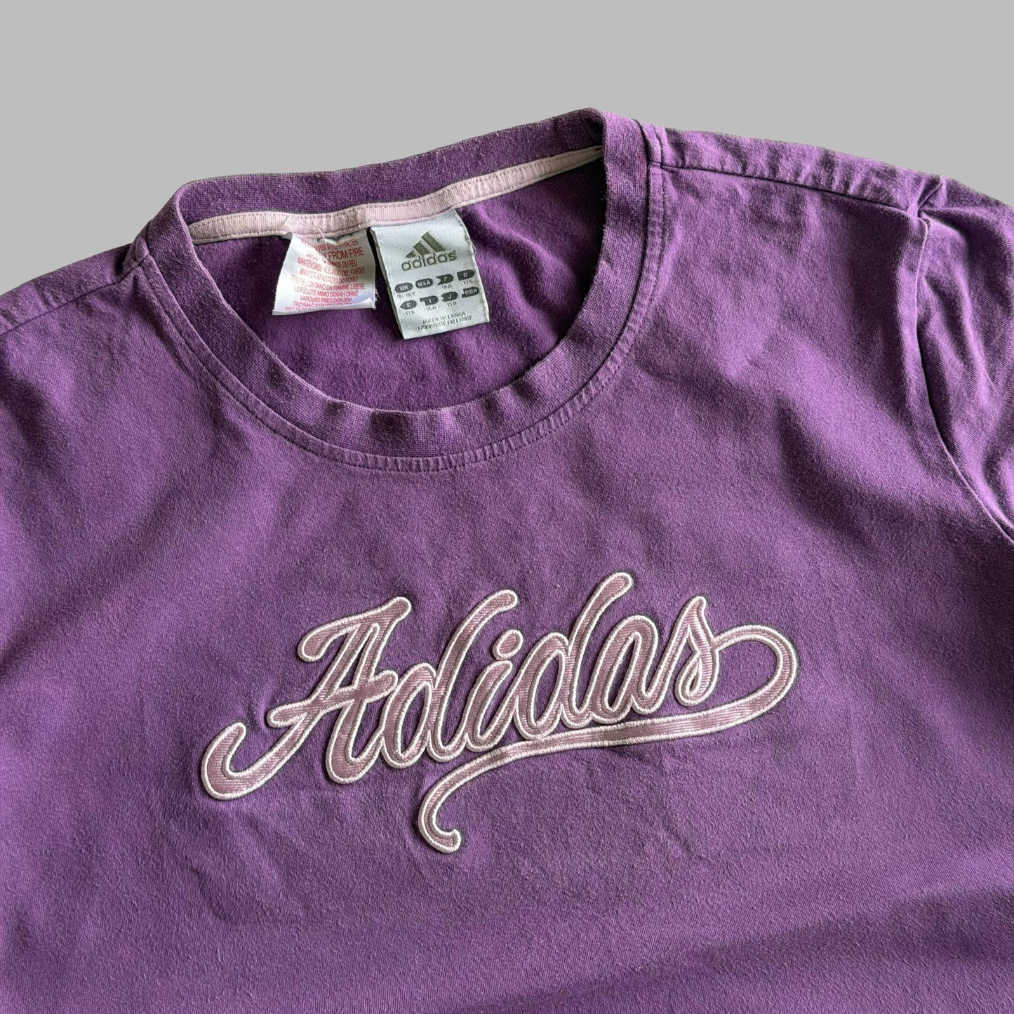 Y2K Adidas Spell Out Top - M