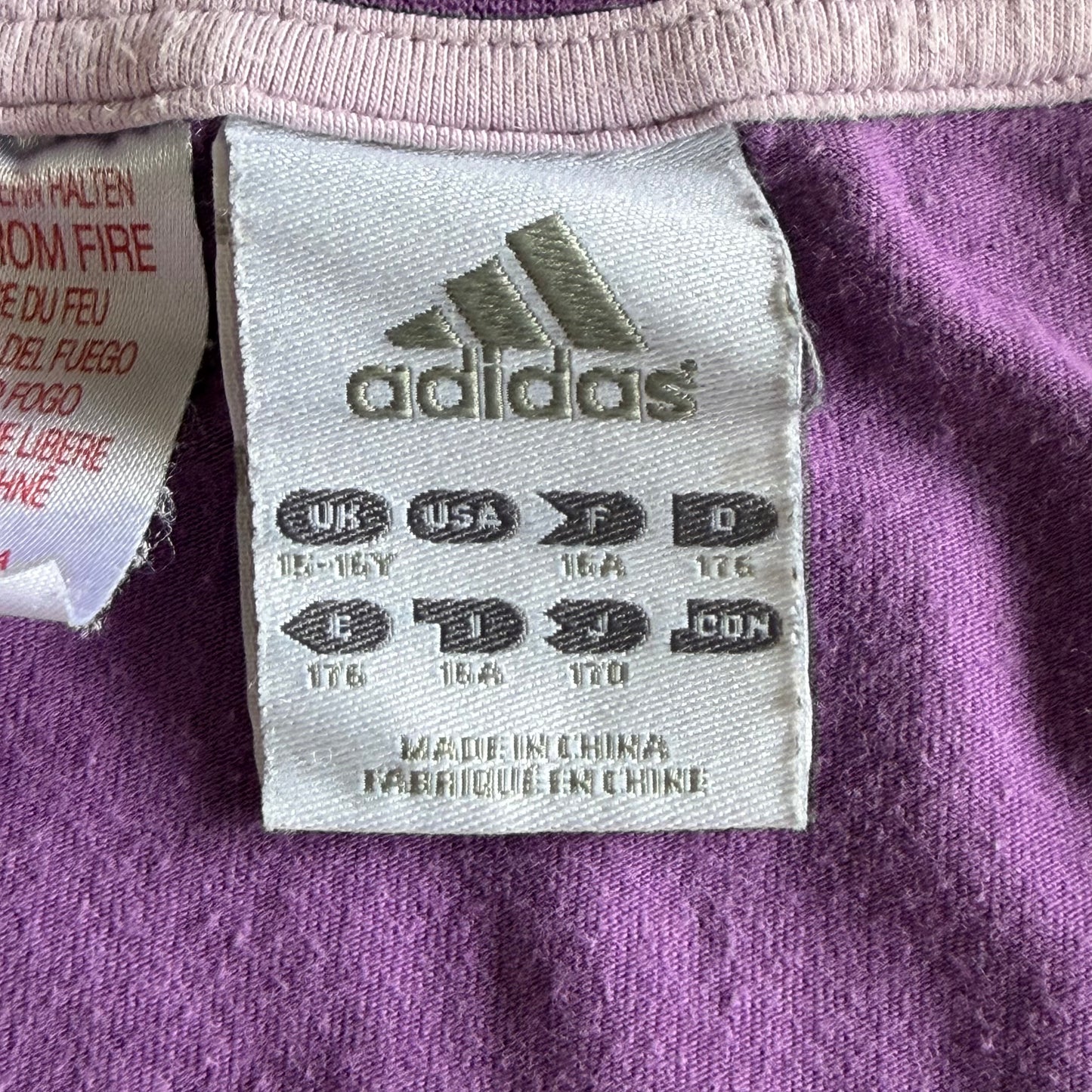 Y2K Adidas Spell Out Top - M