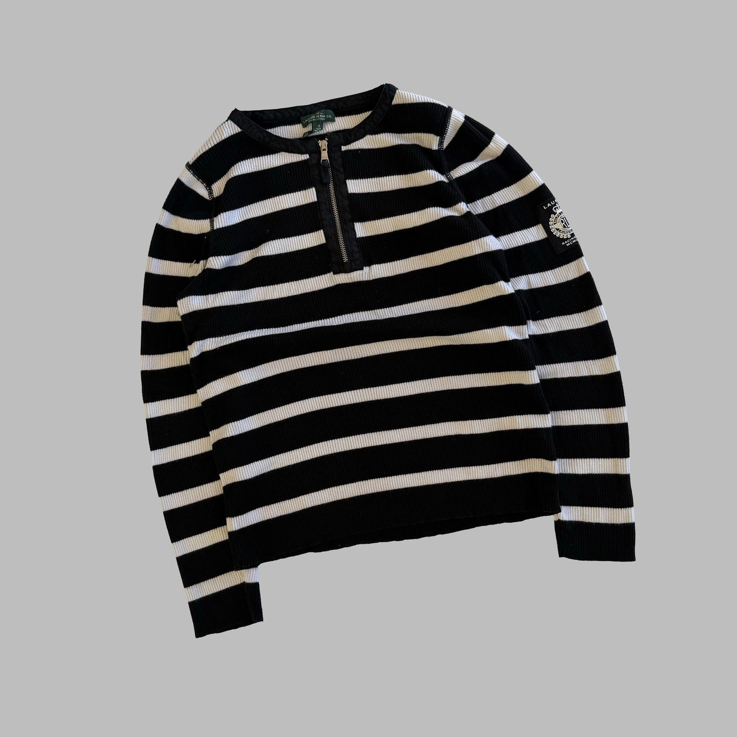Y2K Polo Ralph Lauren Lightweight Quarter Zip Long Sleeve - L