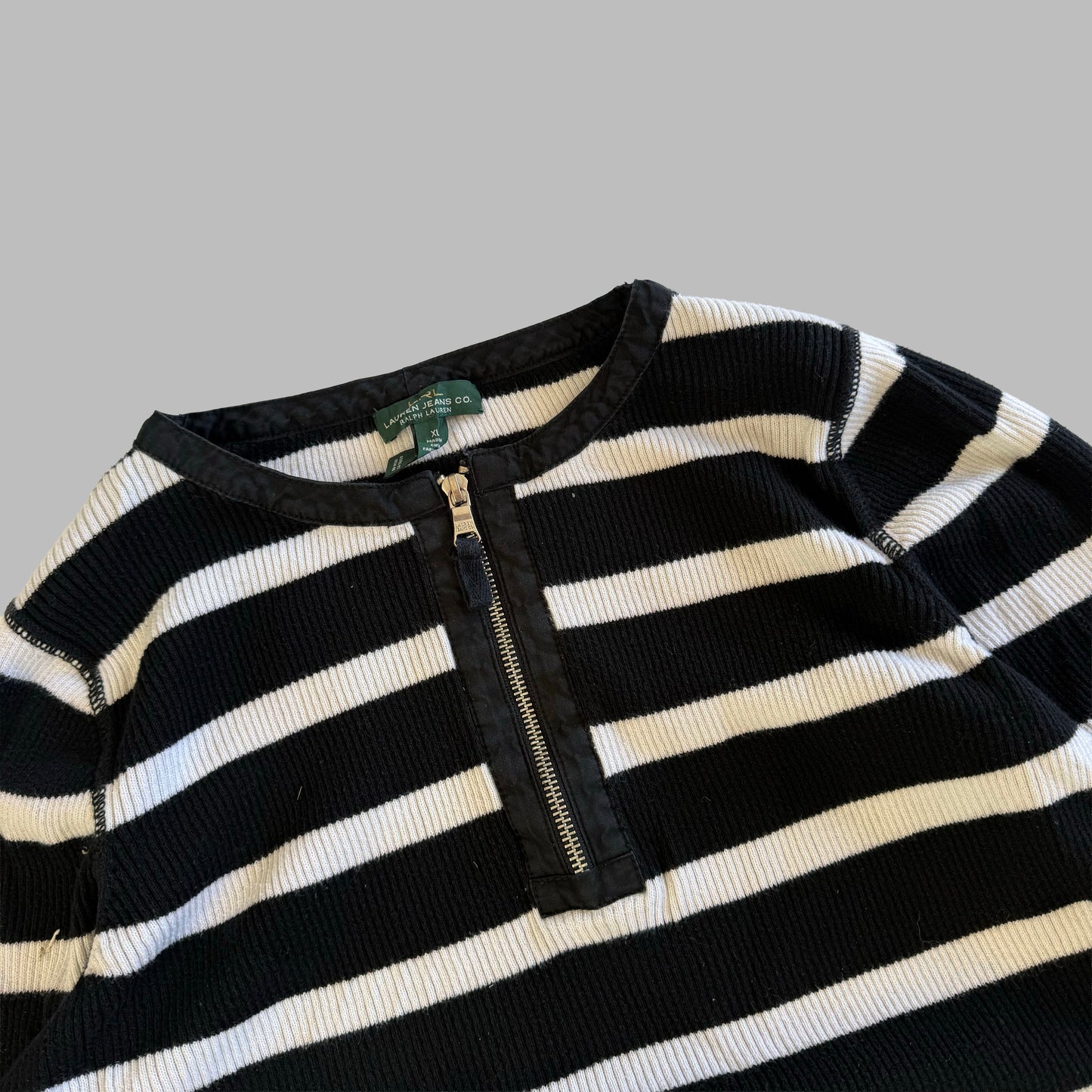 Y2K Polo Ralph Lauren Lightweight Quarter Zip Long Sleeve - L