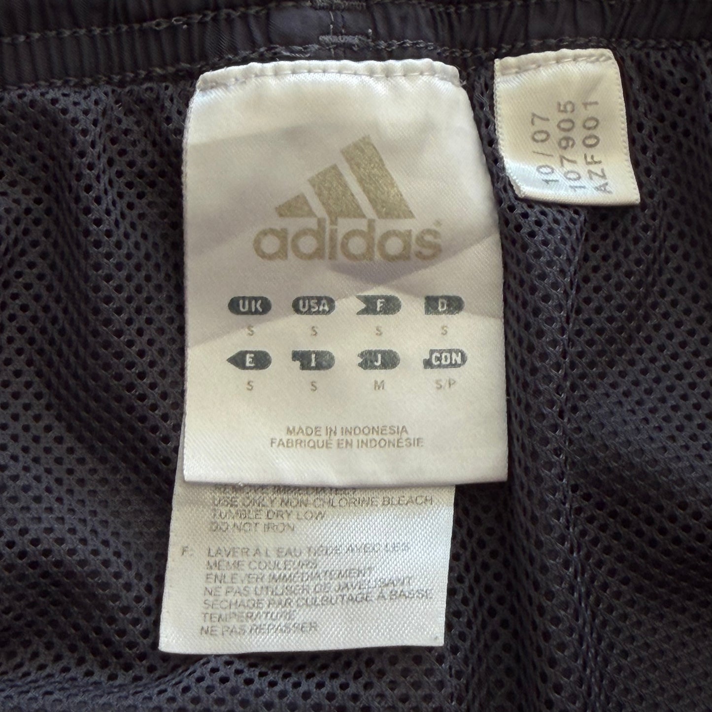 Y2K Adidas Three Stripe Wide Leg Track Pants - S