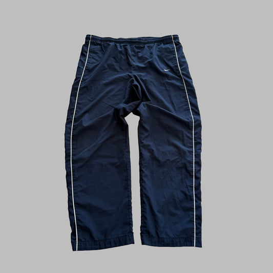 Y2K Nike Wide Leg Striped Track Pants - L