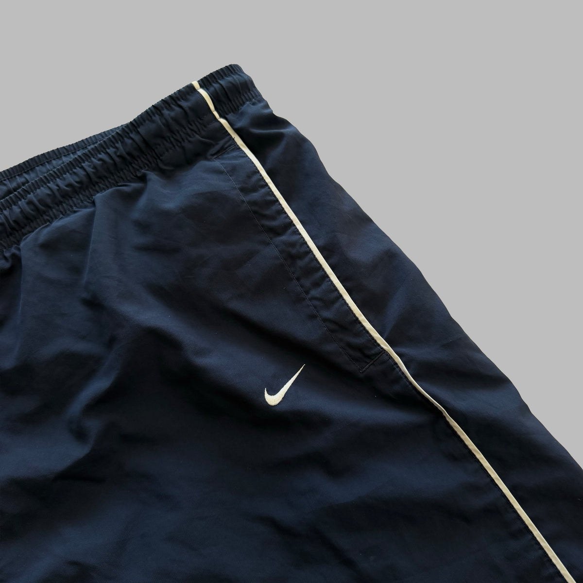 Y2K Nike Wide Leg Striped Track Pants - L