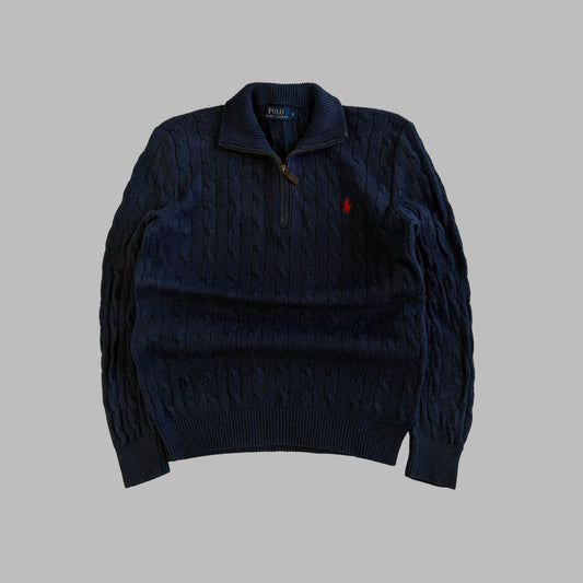 Polo Ralph Lauren Cable Knit Quarter Zip - S