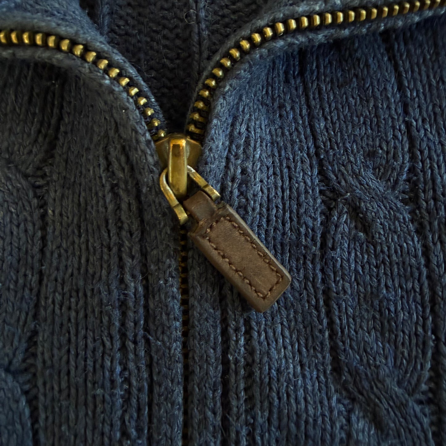 Polo Ralph Lauren Cable Knit Quarter Zip - S