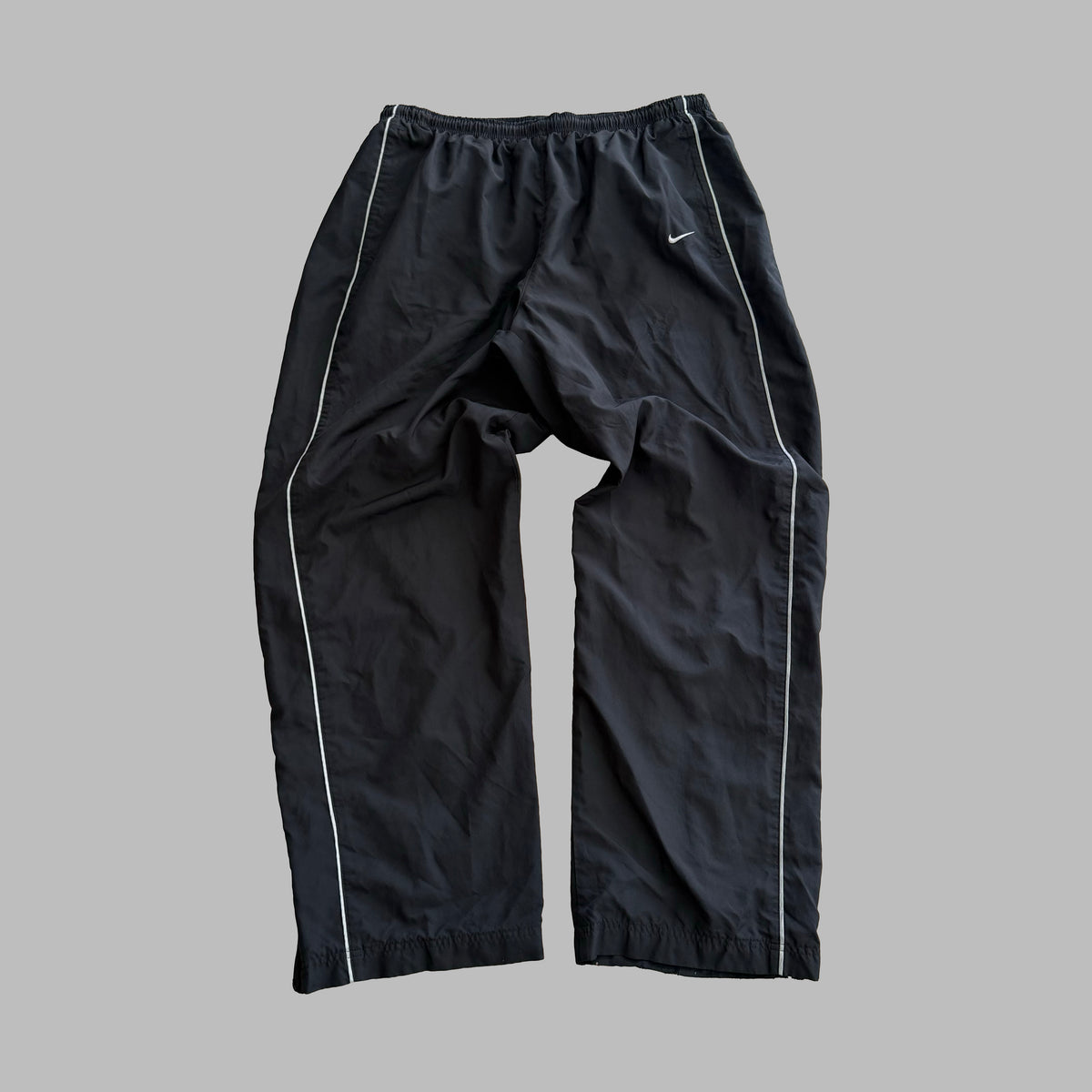 Y2K Nike Striped Wide Leg Track Pants - XL