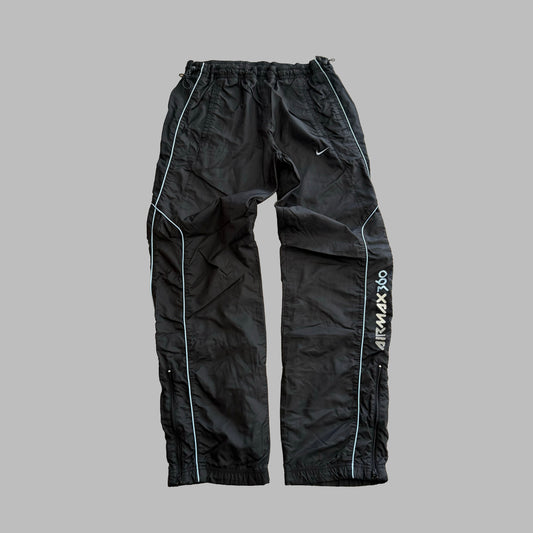 Y2K Nike Wide Leg Striped Track Pants - M