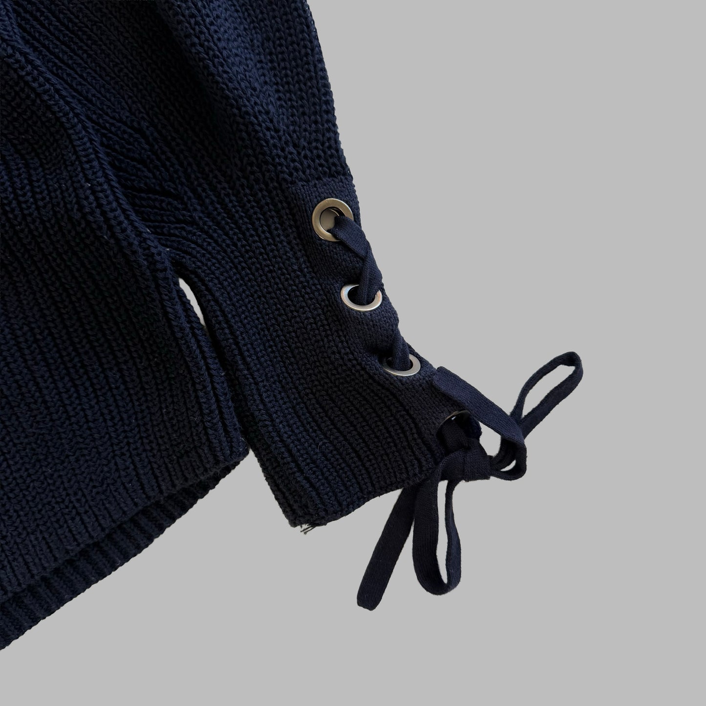 Polo Ralph Lauren Lace-Up Sleeve Knit - M