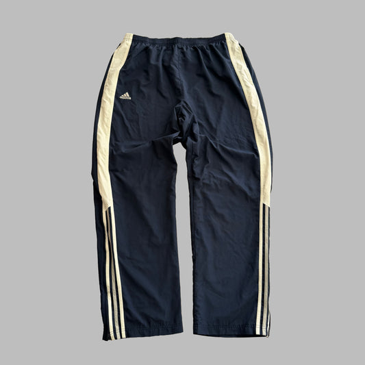 Y2K Adidas Striped Wide Leg Track Pants - XL