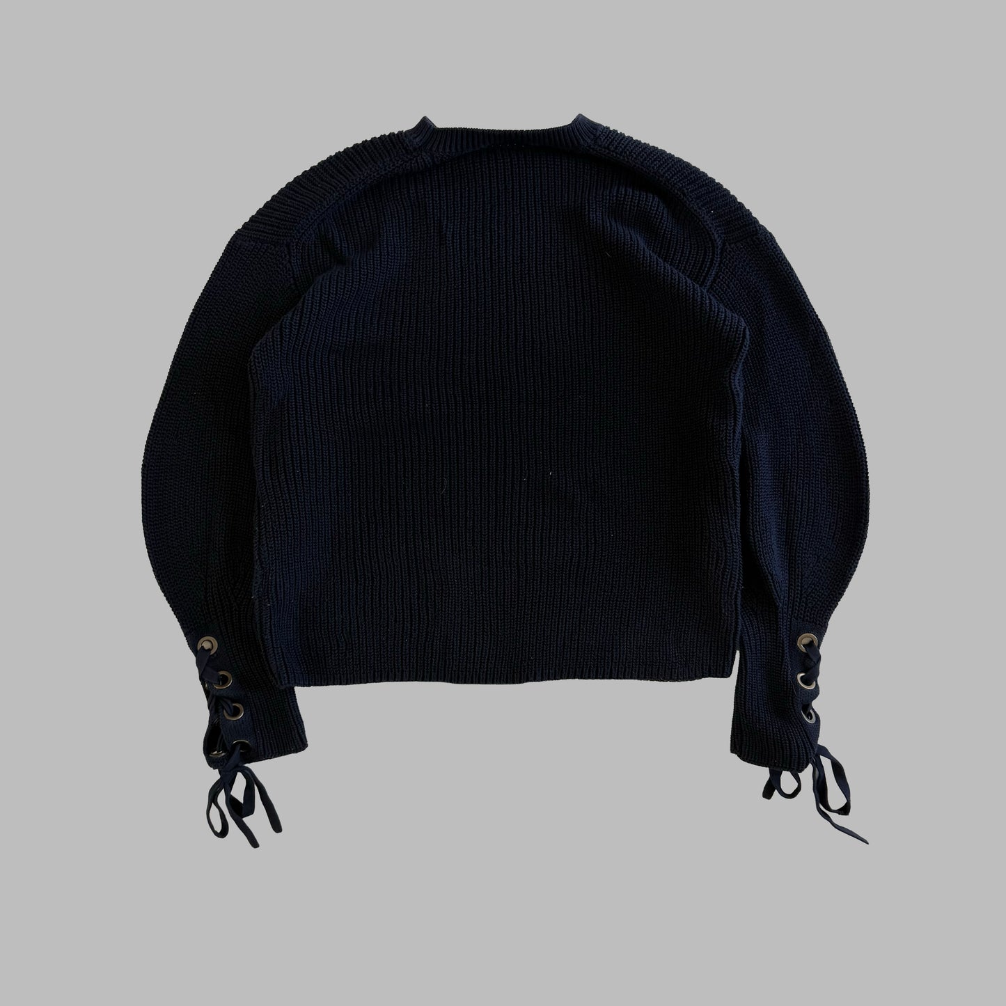 Polo Ralph Lauren Lace-Up Sleeve Knit - M