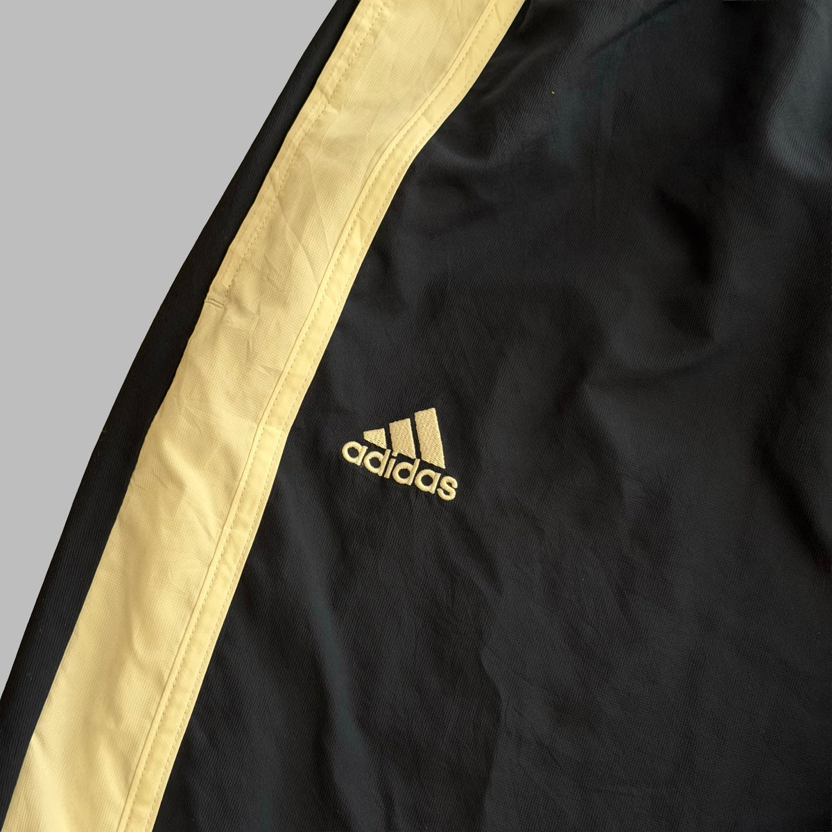 Y2K Adidas Striped Wide Leg Track Pants - XL