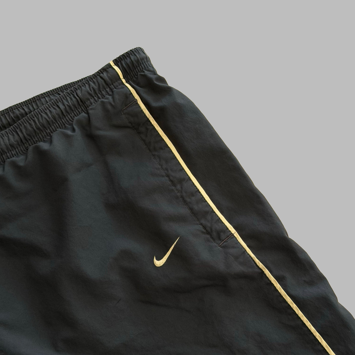 Y2K Nike Striped Wide Leg Track Pants - L
