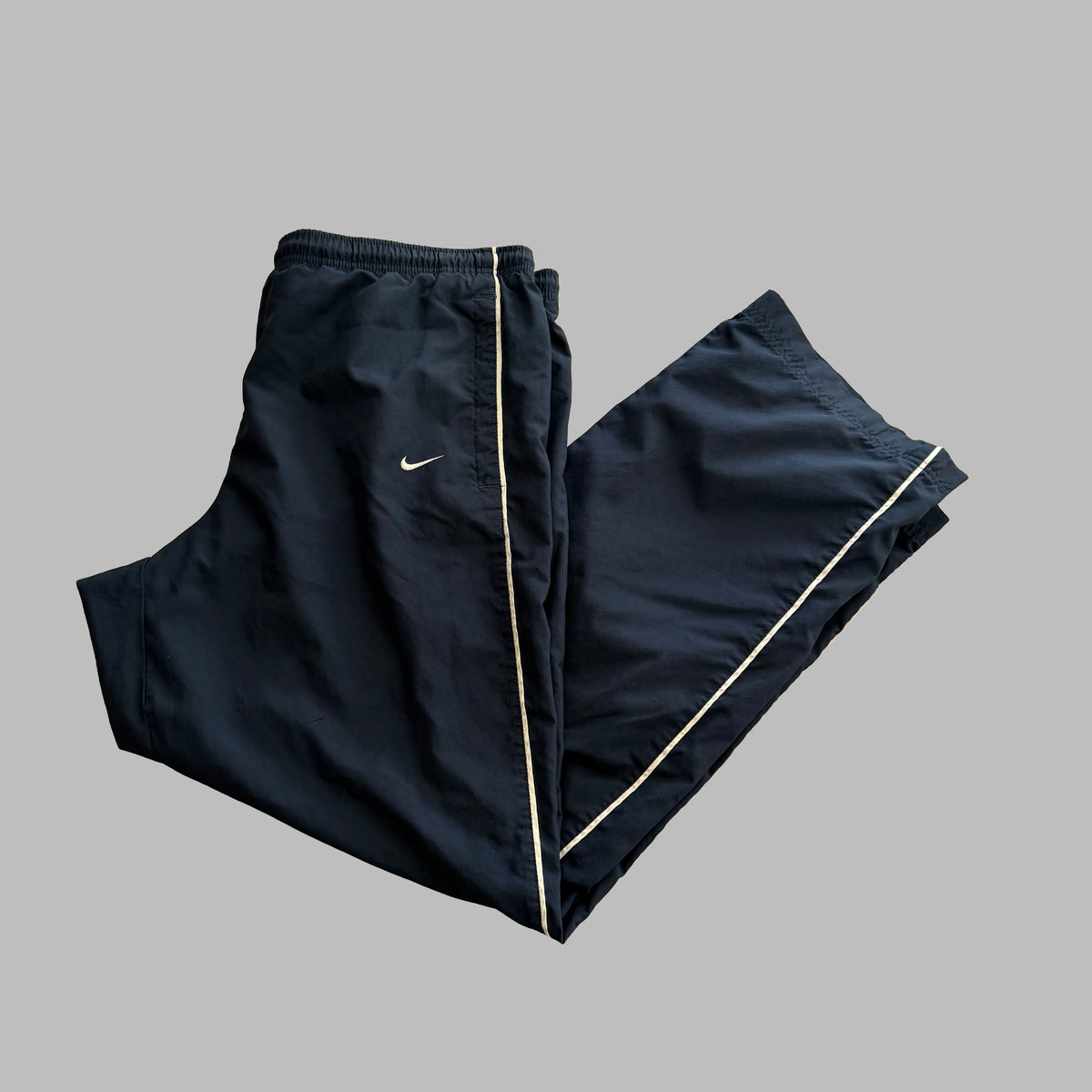 Y2K Nike Striped Wide Leg Track Pants - L