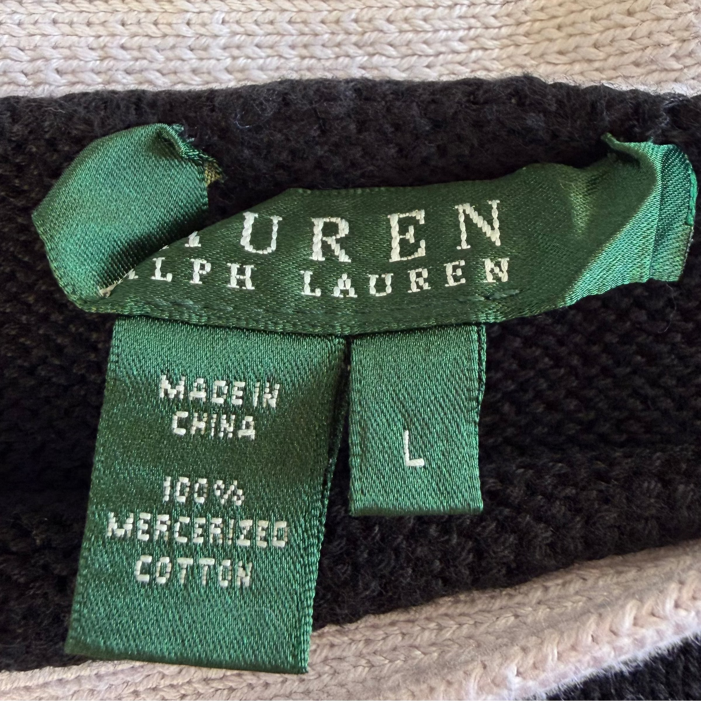 Y2K Polo Ralph Lauren Heavy Knit - L