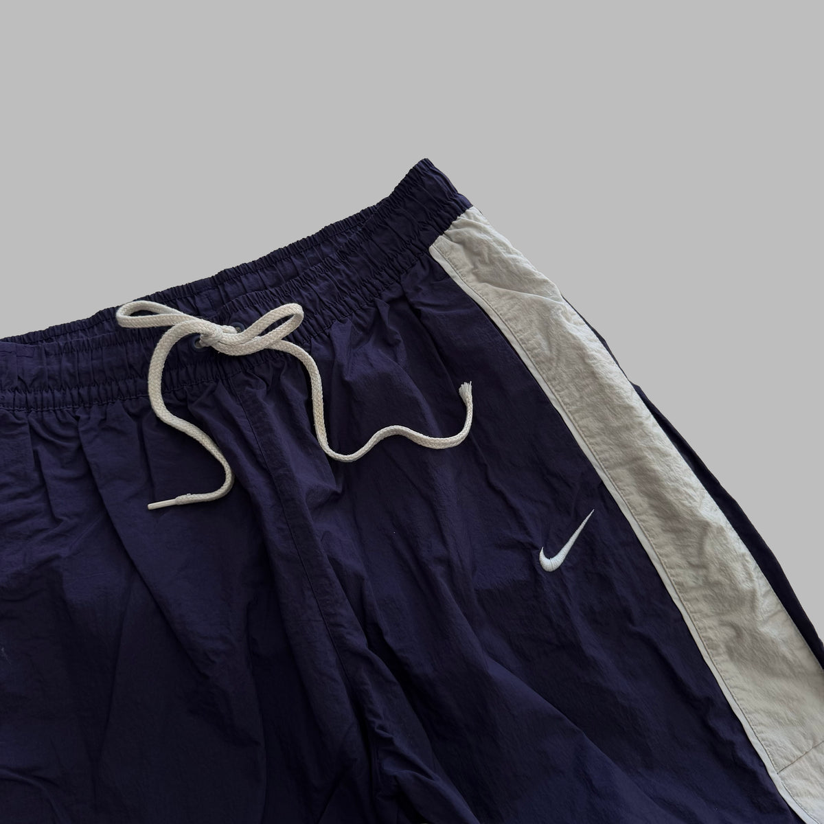 Nike Wide Leg Popper Track Pants - L
