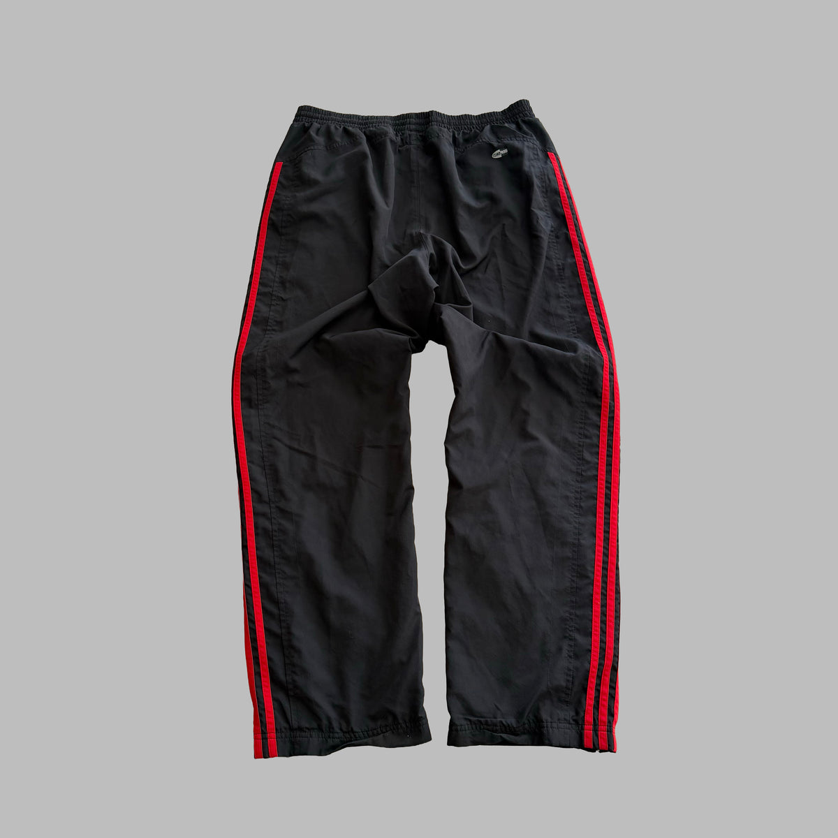 Y2K Adidas Three Stripe Baggy Track Pants - M