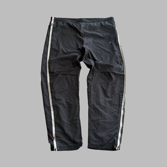 Y2K Nike Wide Leg Striped Track Pants - XL