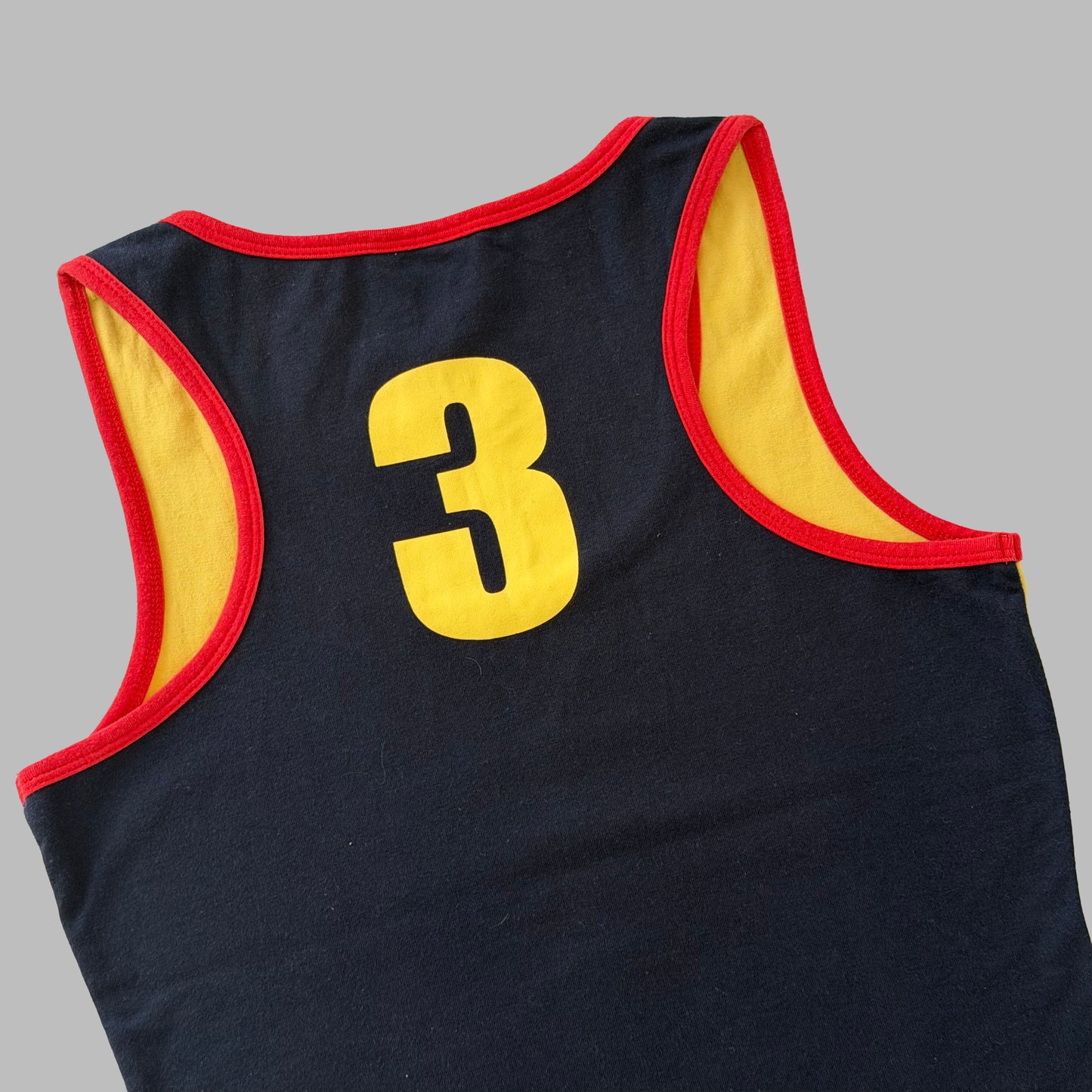 Y2K Adidas Two Tone Spell Out Activewear Tank - S