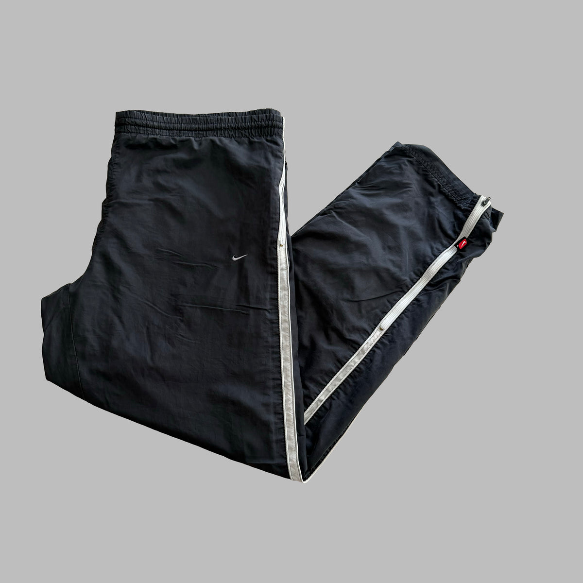 Y2K Nike Wide Leg Striped Track Pants - XL