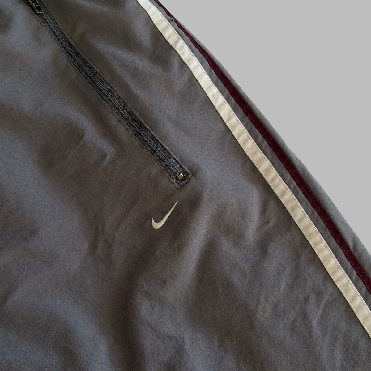 Y2K Nike Striped Baggy Track Pants - XL