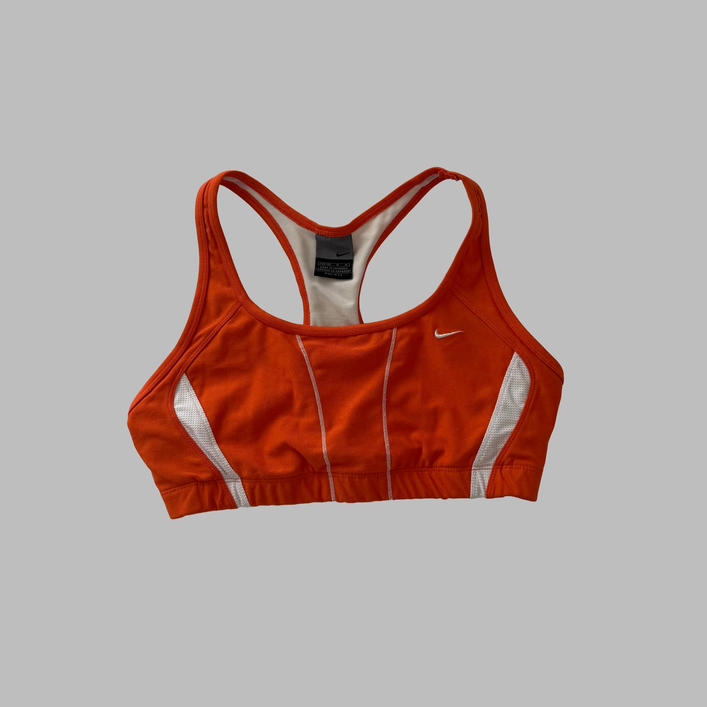 Y2K Nike Panelled Activewear Sports Bra - M