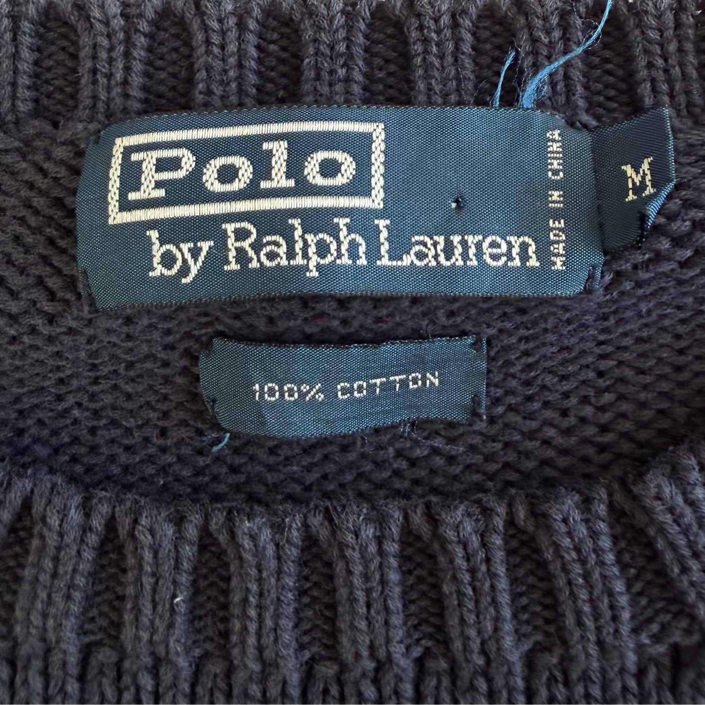 90s Polo Ralph Lauren Heavy Knit - M