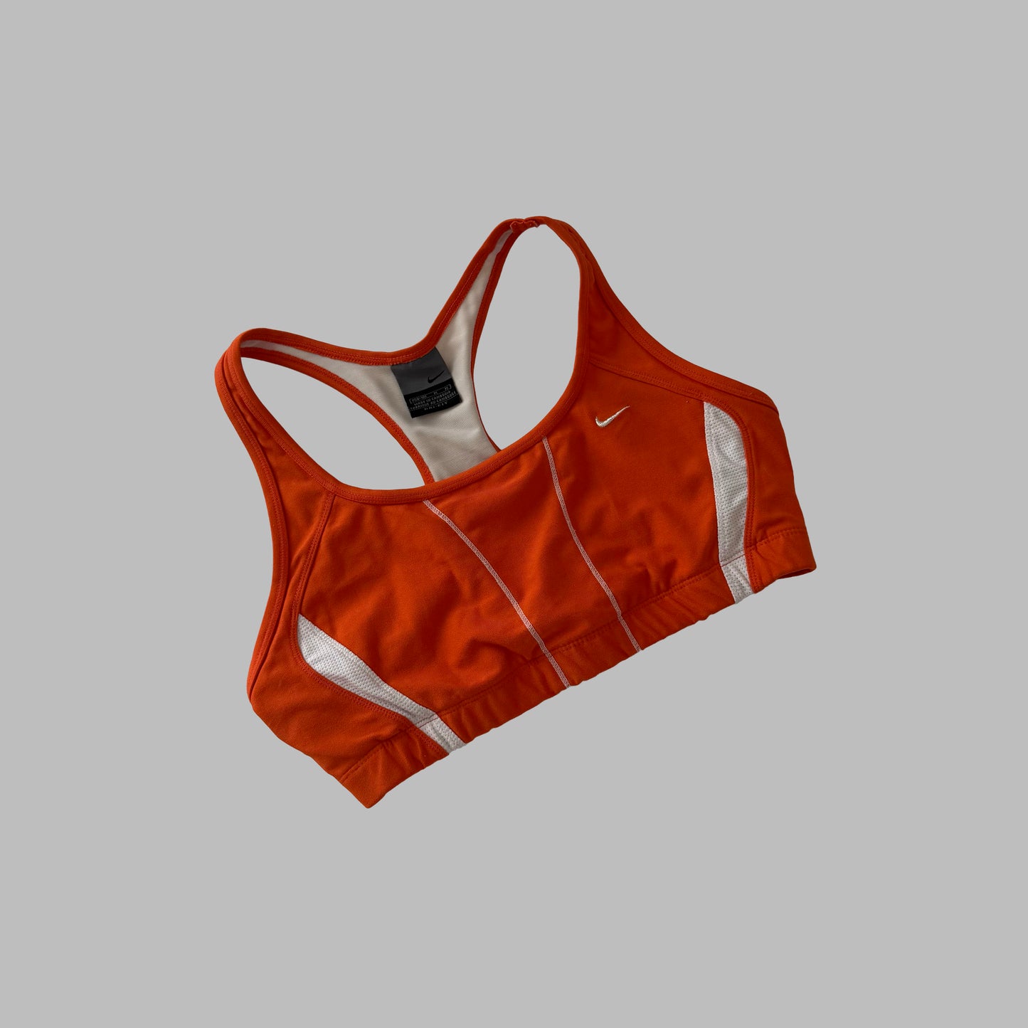 Y2K Nike Panelled Activewear Sports Bra - M