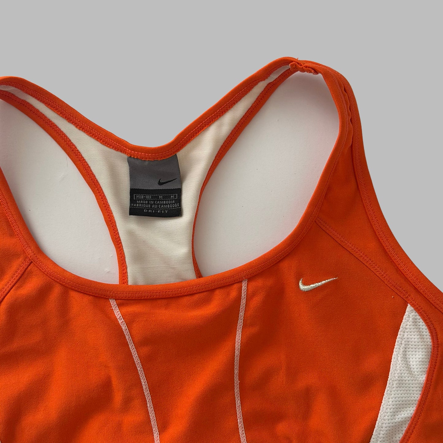 Y2K Nike Panelled Activewear Sports Bra - M