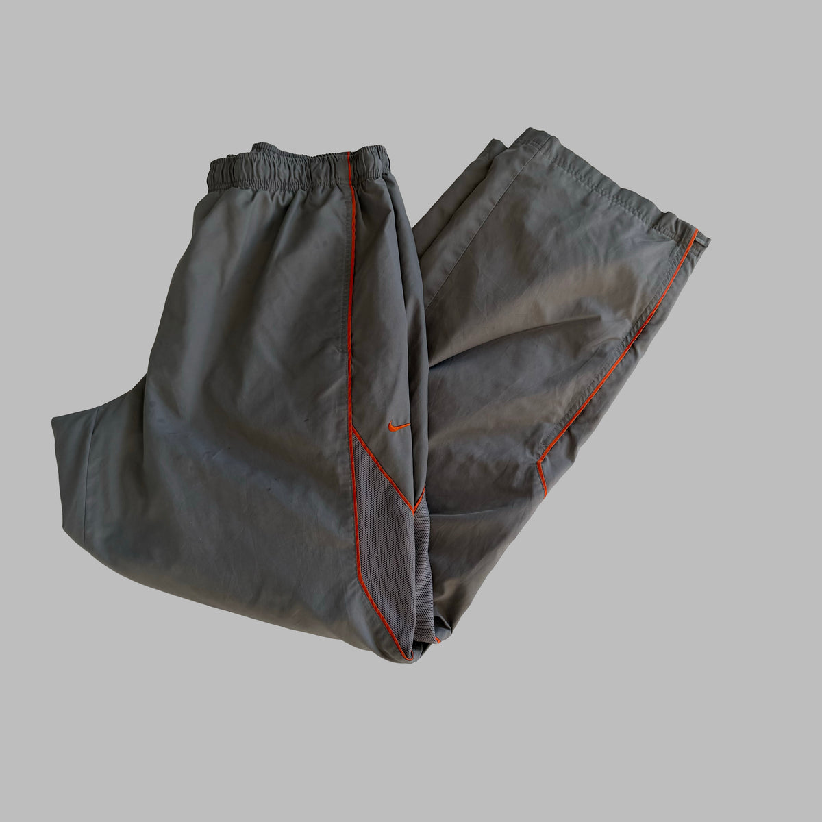 Y2K Nike Striped Baggy Track Pants - L