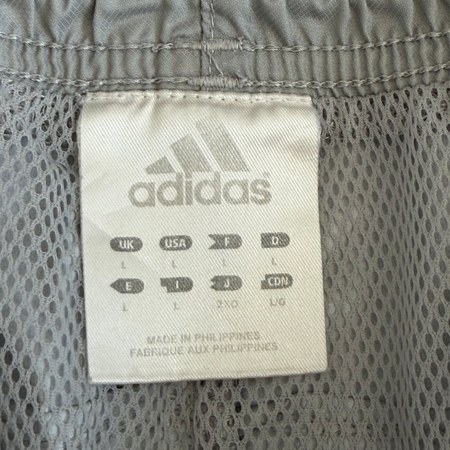 Y2K Adidas Three Stripe Baggy Track Pants - L