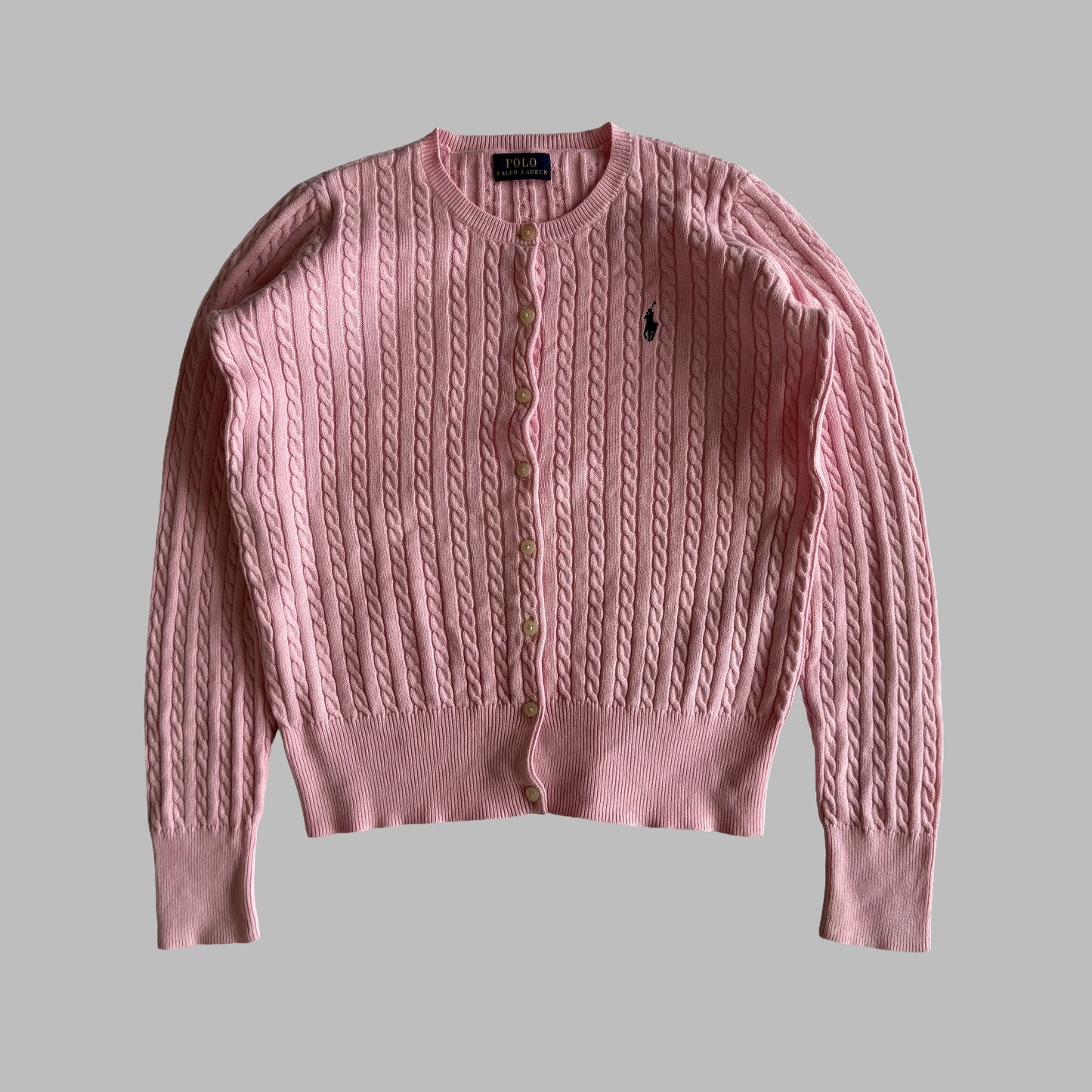 Ralph Lauren Cable Knit Cardigan - Small