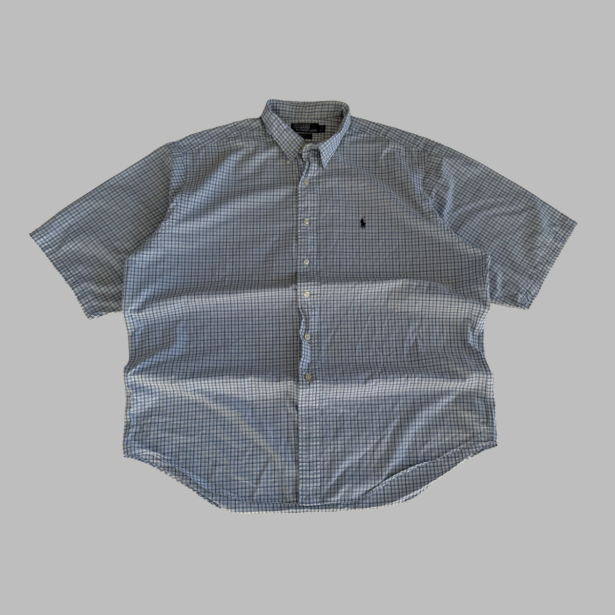 90s Polo Ralph Lauren Checkered Button Up Shirt - XL