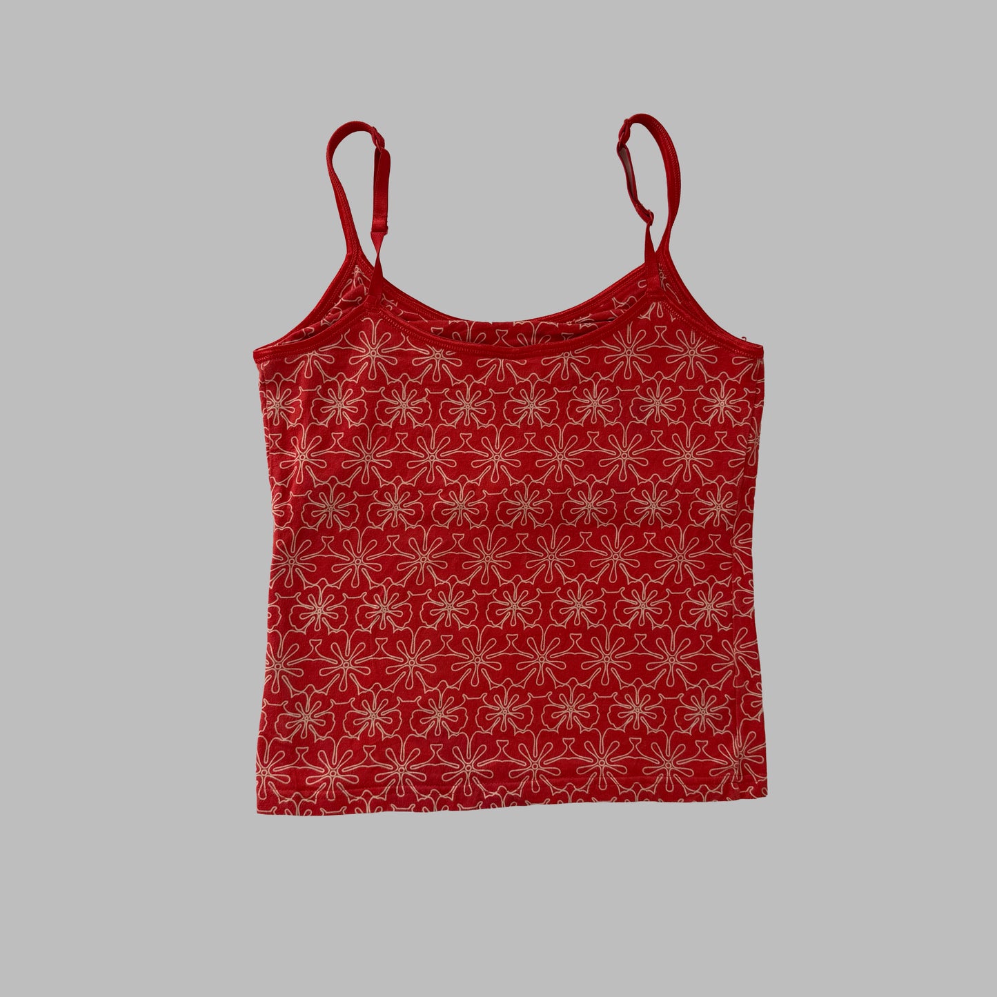 Y2K Nike Hibiscus Print Tank - S/M