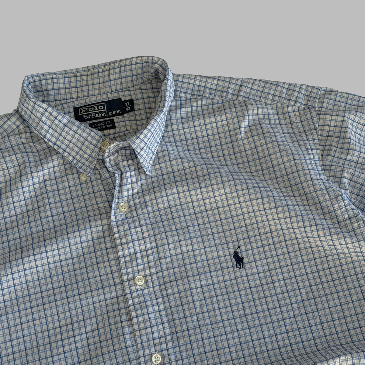 90s Polo Ralph Lauren Checkered Button Up Shirt - XL