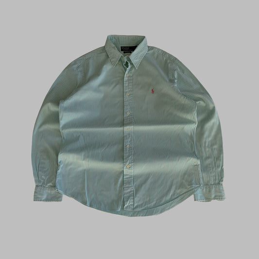 90s Polo Ralph Lauren Striped Button Up Shirt - L