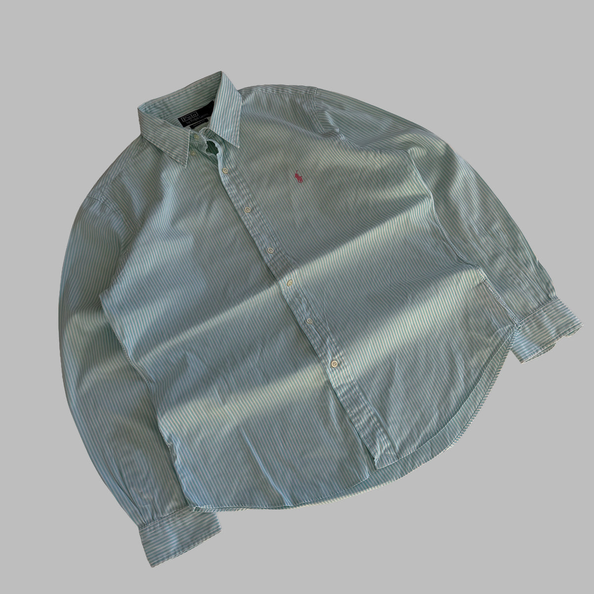 90s Polo Ralph Lauren Striped Button Up Shirt - L