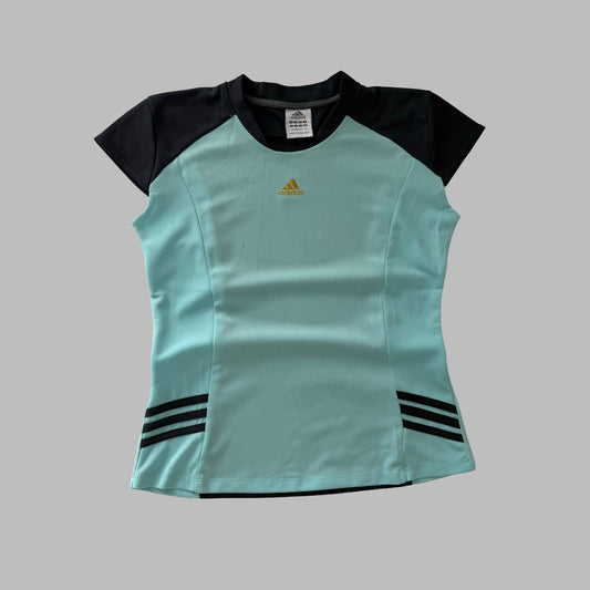 Y2K Adidas Panelled Activewear Top - L/XL