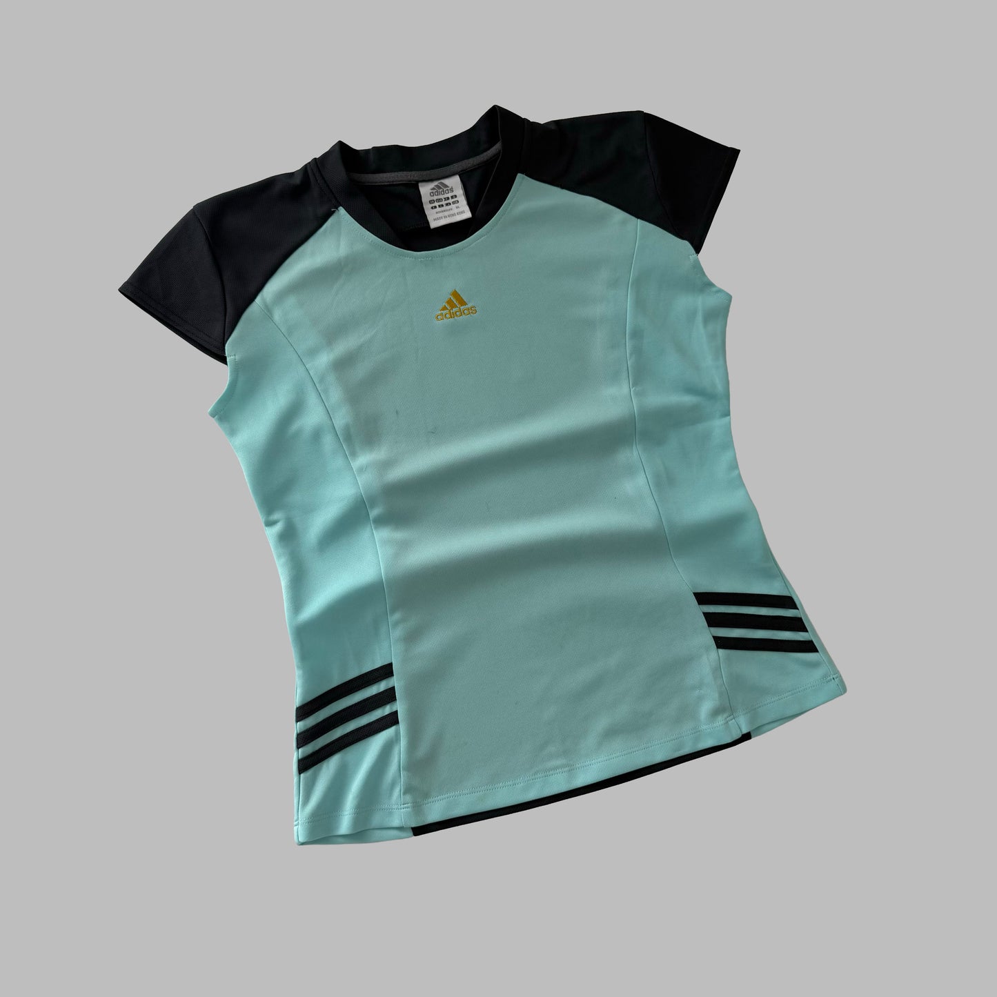 Y2K Adidas Panelled Activewear Top - L/XL
