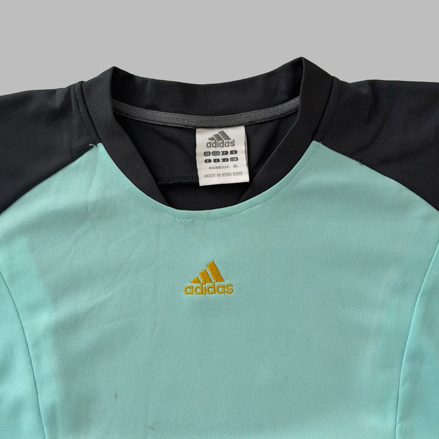 Y2K Adidas Panelled Activewear Top - L/XL