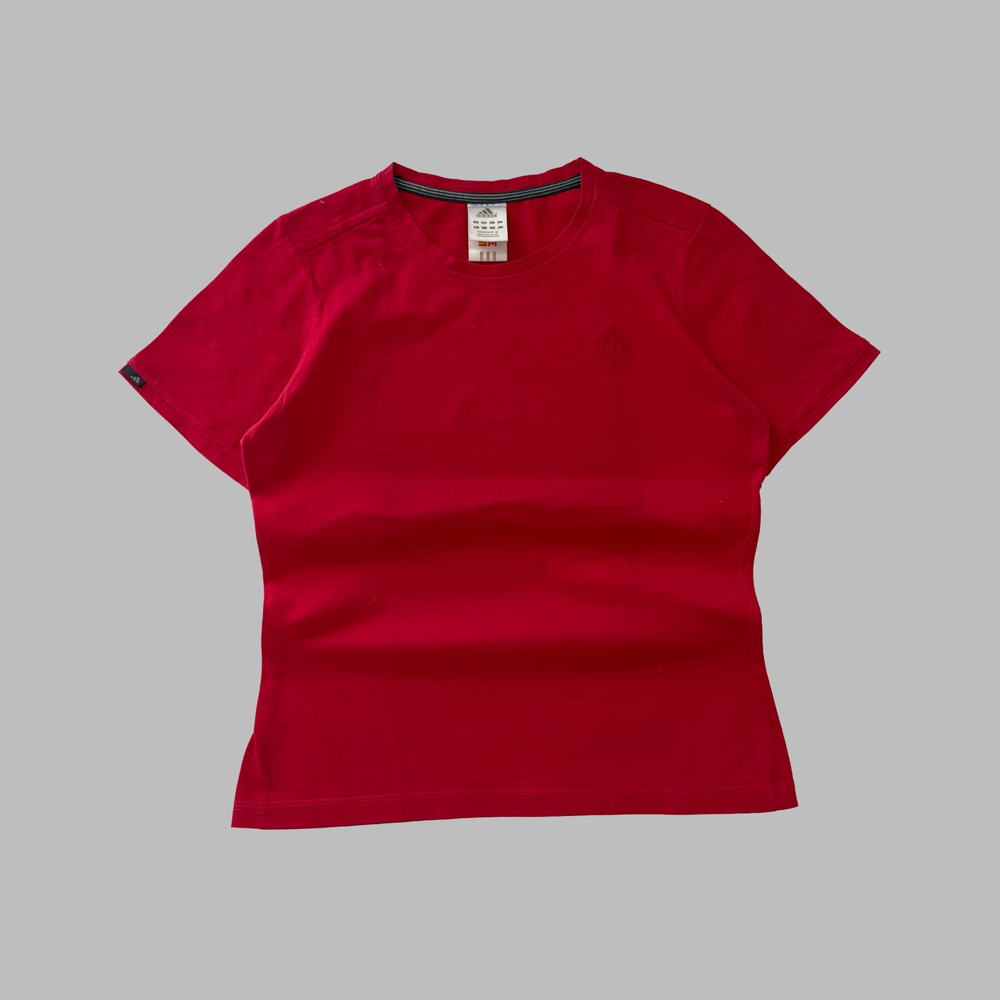 Y2K Adidas Minimal Synched Baby Tee - M/L