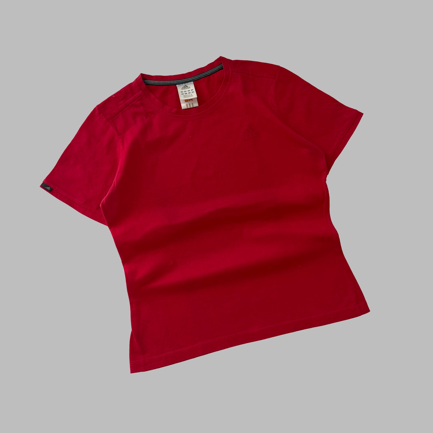 Y2K Adidas Minimal Synched Baby Tee - M/L