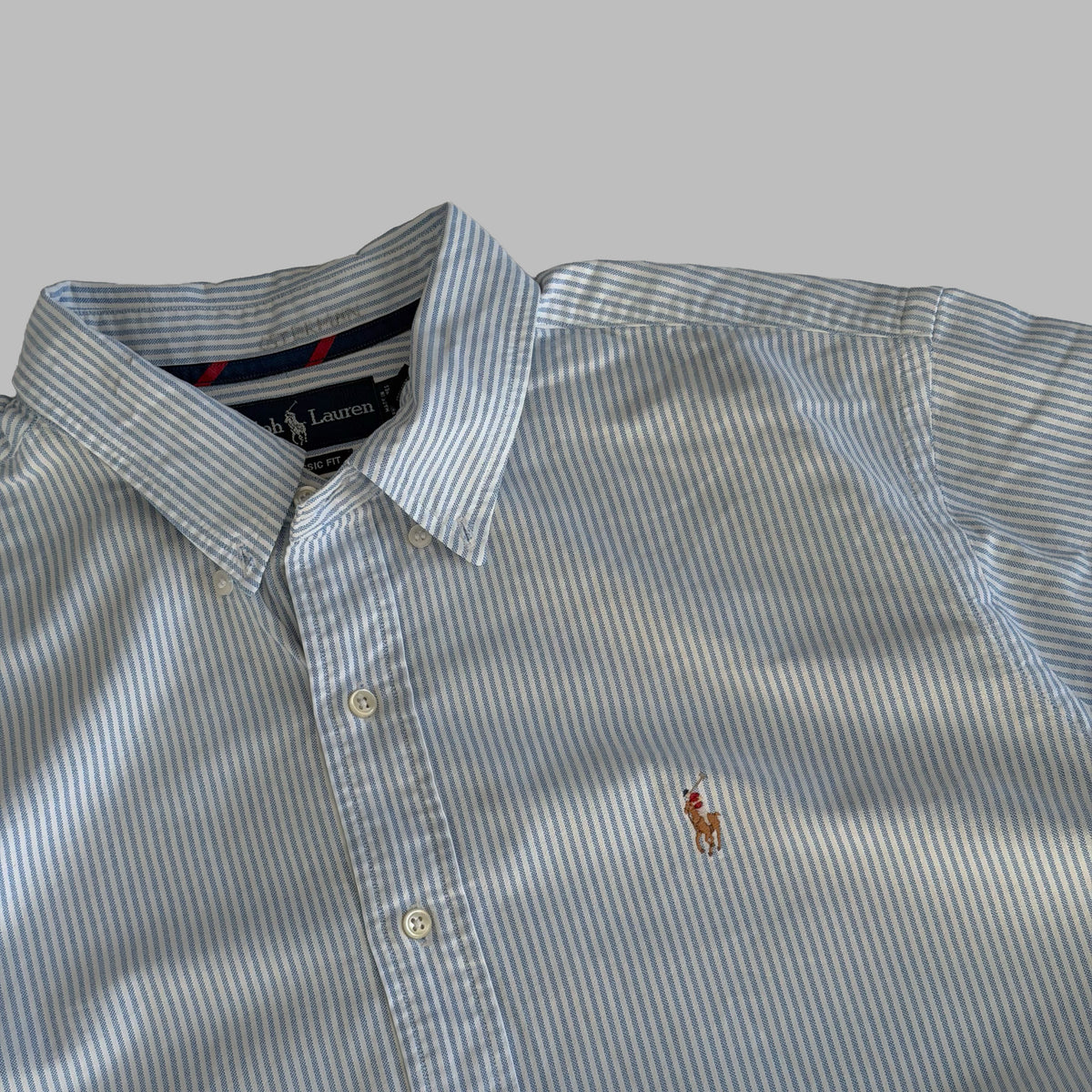 Y2K Polo Ralph Lauren Striped Button Up Shirt - XXL